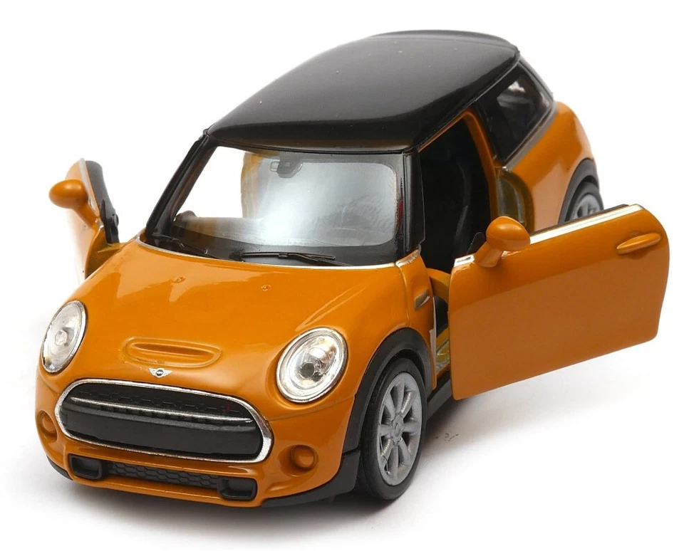 Welly New Mini Hatch Orange Black Top 1:34 1:39 Scales Car US IMPORT DUTIES PAID - Image 2 of 4