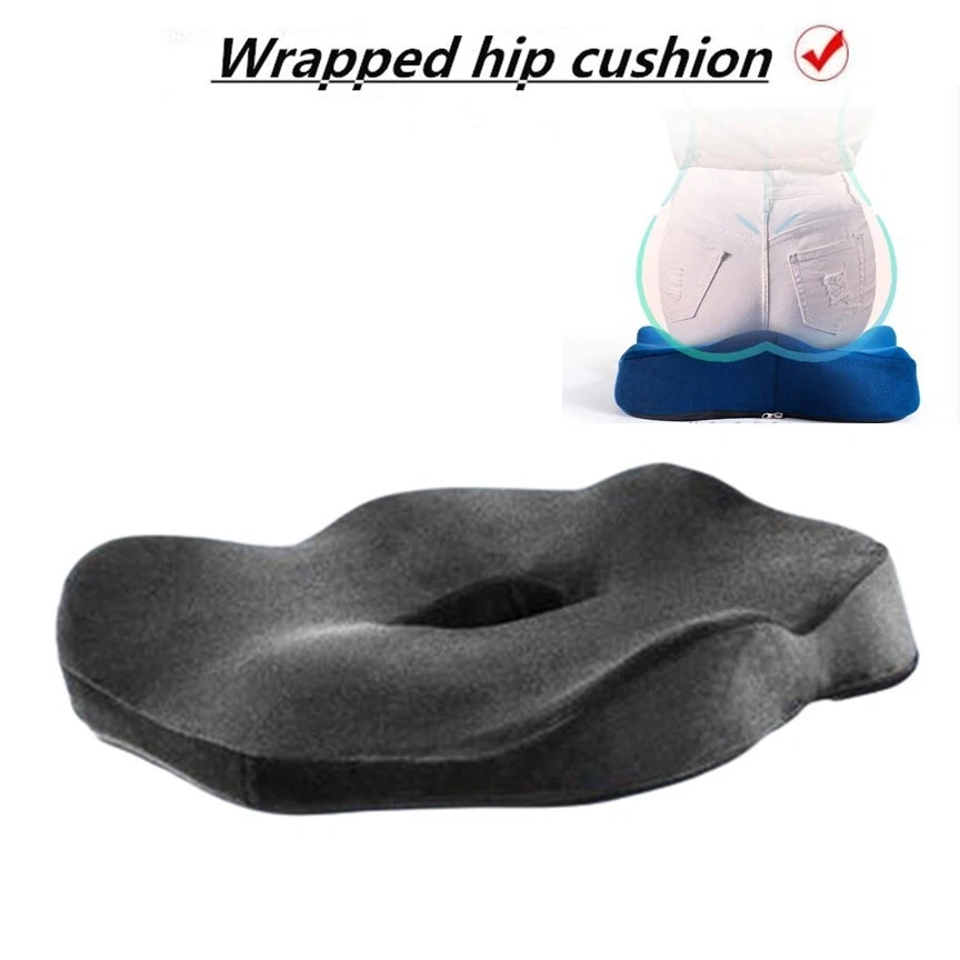 Pillow Hip Support Cushion Donut Seat Memory Foam Coccyx Relief Pain  Orthopedic