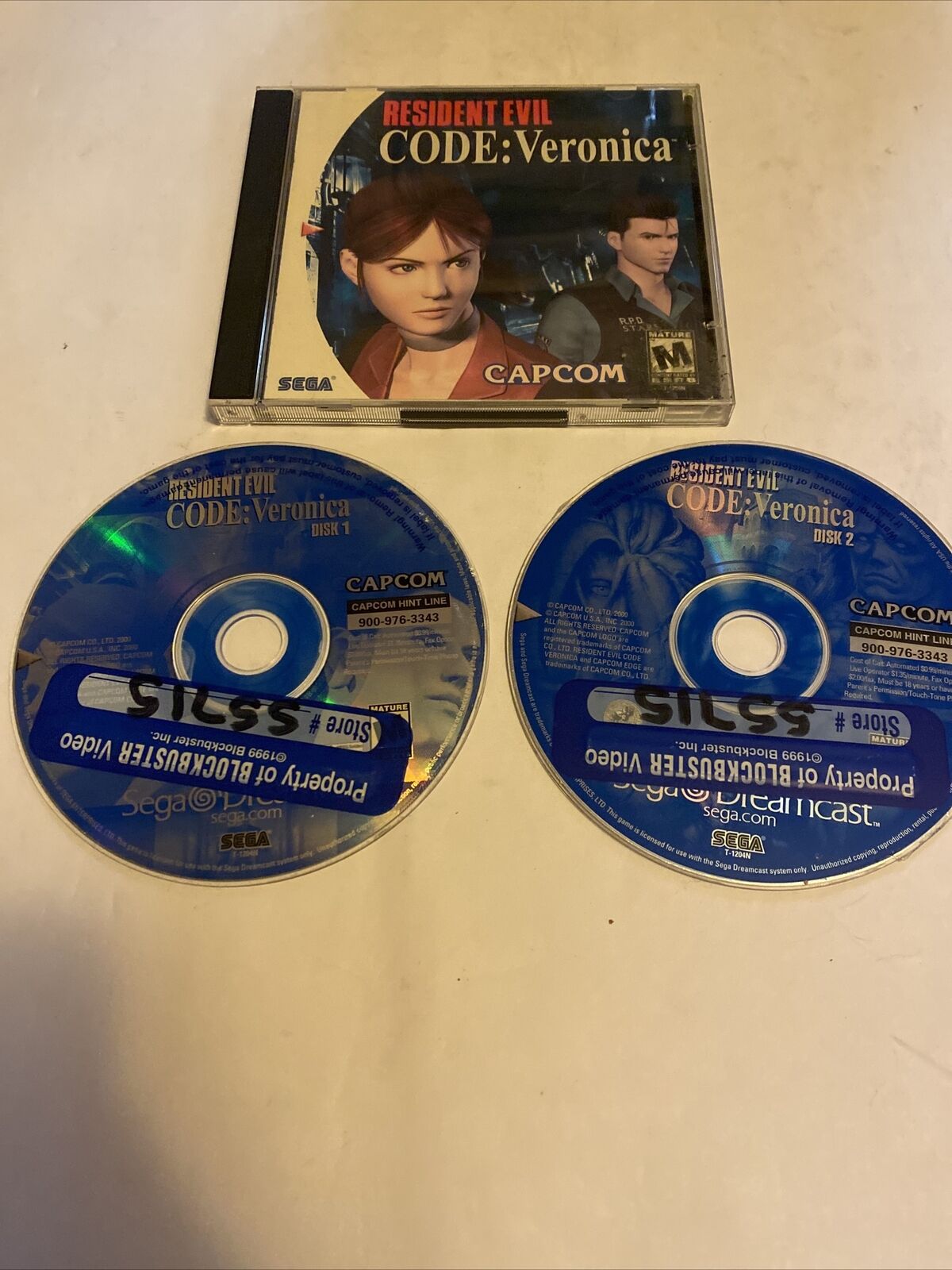 Resident Evil Code Veronica Dreamcast Reproduction Case