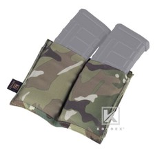 KRYDEX Double 5.56 Mag Pouch Open Top Magazine Carrier High Speed MOLLE MC Camo