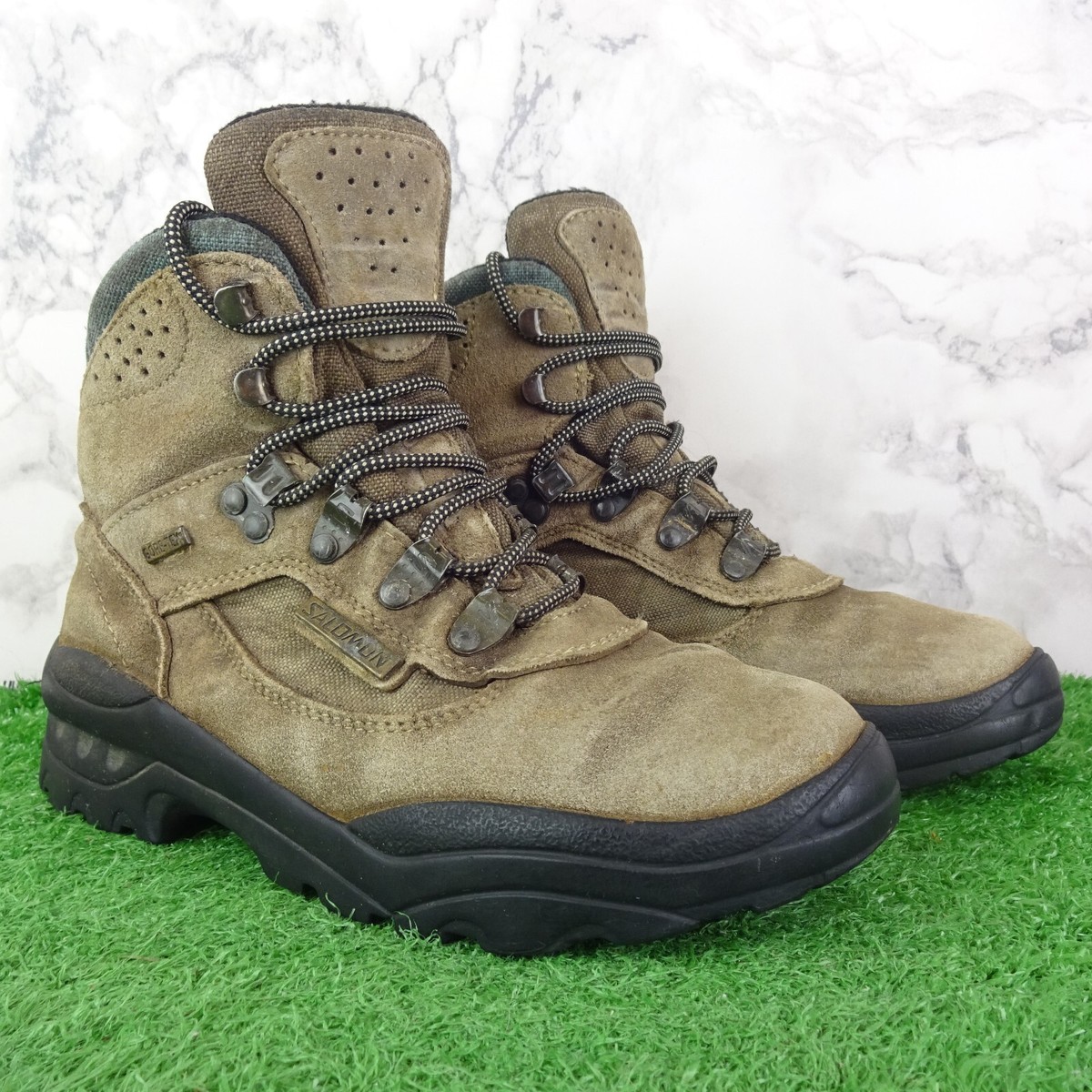 Salomon Walking Boots Size Womens Goretex Mountain Hiking Outdoors  Leather