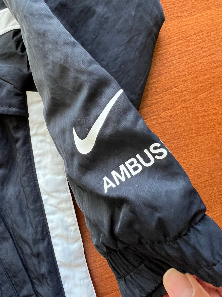 Nike x Ambush NBA Collection Brooklyn Nets Logo Black Jacket Size