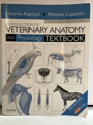 Introduction to Veterinary Anatomy - Paperback, by Aspinall- Textbook- Good