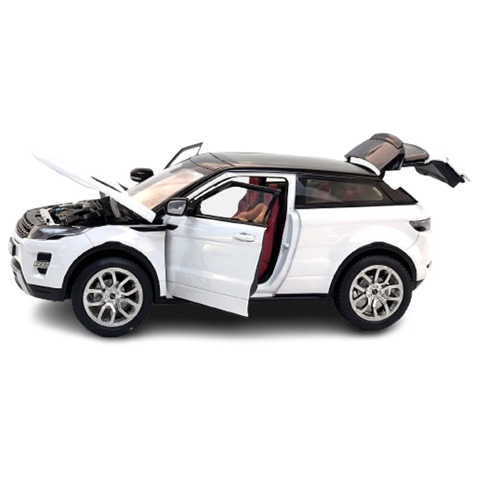 1:18 Scale GT Auto Range Rover Evoque White Diecast Car Model For Friends - Image 3 of 4