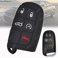 Remote Key Fob Case For Dodge Ram 2013-2021 Silicone Key Protector Case Cover