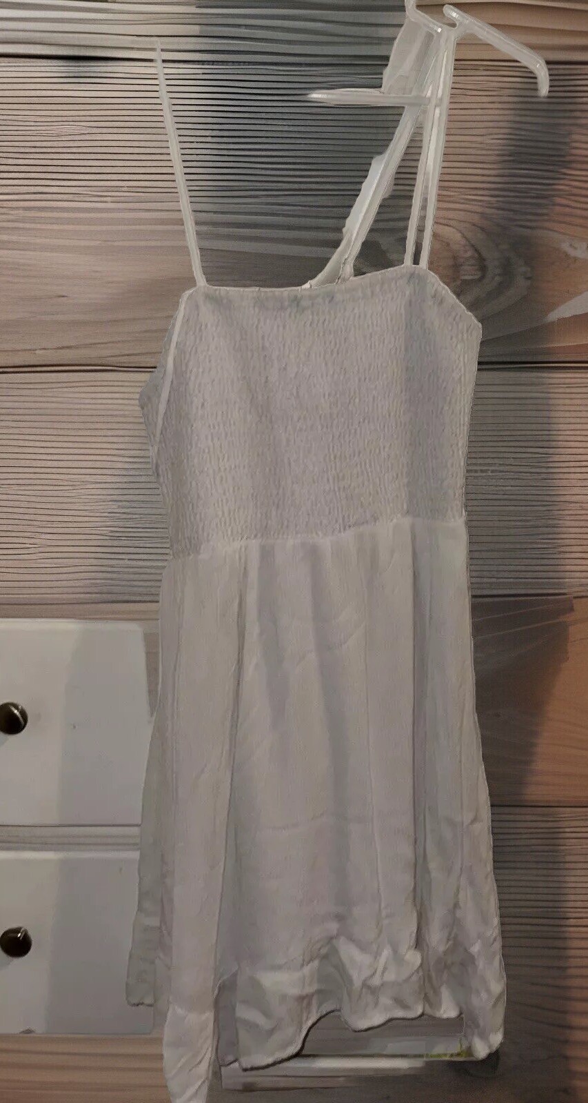 Eyeshadow White Stretch Sundress Size X-Large-image