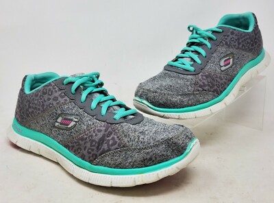 Skechers Flex Appeal Tribeca Lite-weight Sneakers 12075 Gray Womens Size 10 US