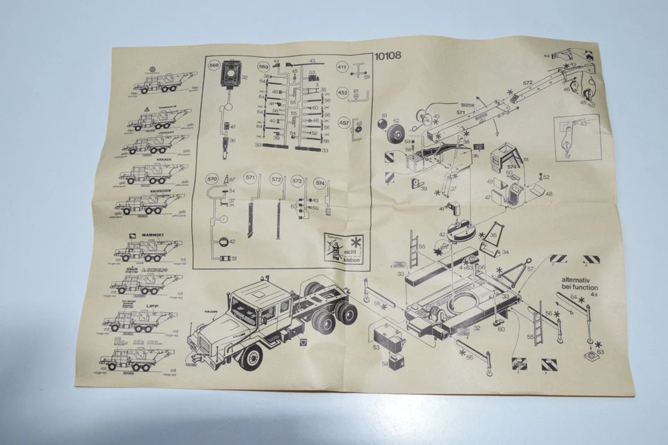 B28 1:87 KIBRI KIT 10108 FAUN MAMMOET BERGLINGEN BILSTEIN GRU TRUCK CRANE MIB - Immagine 3 di 4