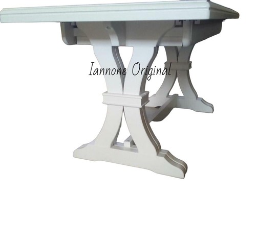 TAVOLO ALLUNGABILE FRATINO BIANCO OPACO CM 180 X 100 ALL. A CM 360 - Foto 3 di 3