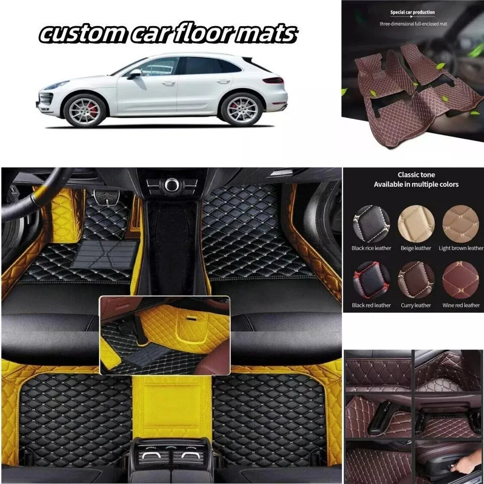 Tapetes de carro personalizados à prova d'água luxo PU para todos os modelos Pontiac - Imagem 4 de 4