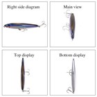 Pencil Sinking Fishing Lure Bass Tackle Lures Hard Bait Lifelike Minnow Lure