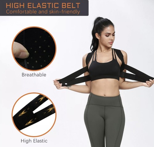 Posture Corrector SZ XXL Back & Clavicle Support Women Men Adjustable PostuRx - Picture 2 of 12