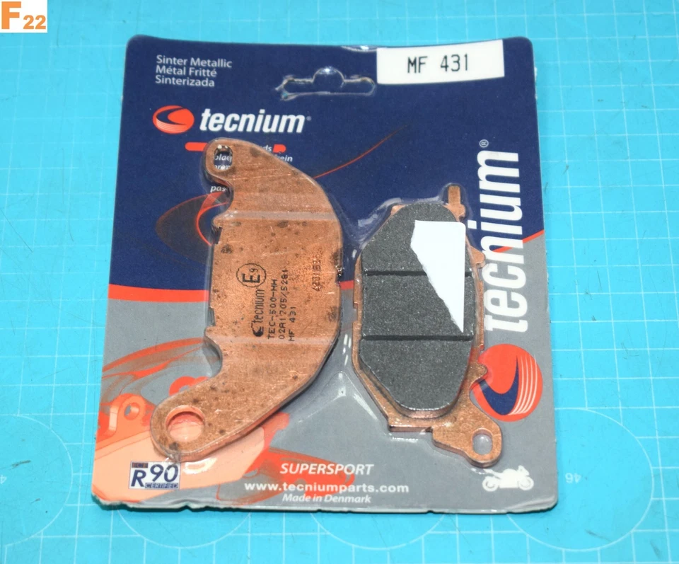 2 plaquettes de frein avant TECNIUM MF431 pour YAMAHA YZF-R25 R3 MT 03 2015/2024 - Photo 1/1