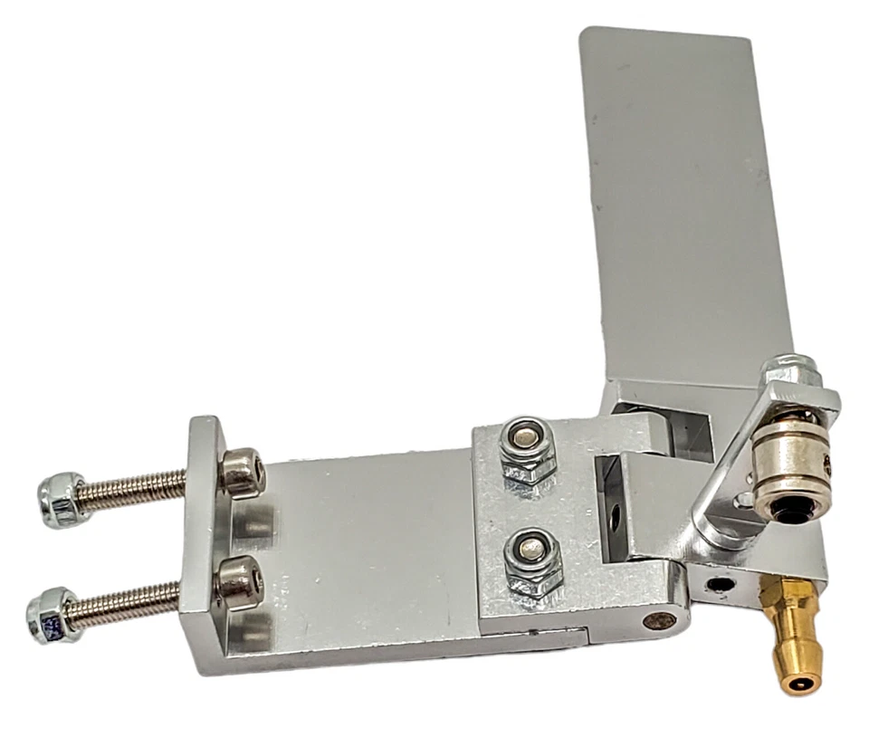 NHX RC Aluminum 75mm Rudder with Water Pickup Silver - Image 2 of 4