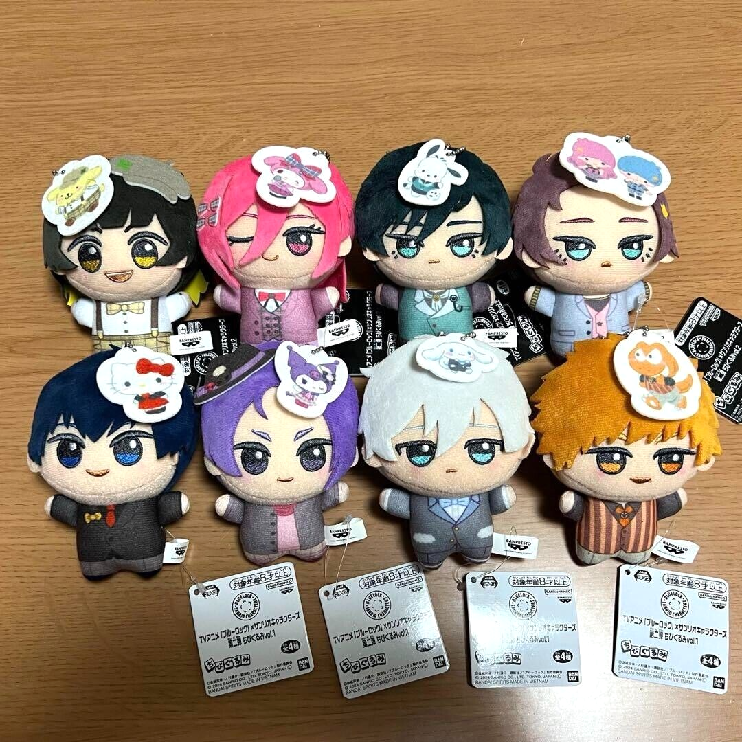 Blue Lock × Sanrio Chibigurumi Plush Doll Complete Set of 8