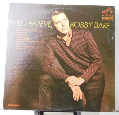 Bobby Bare - This I Believe 1967 RCA Victor LPM-3688 Mono LP VG+/VG+