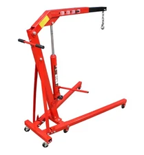 1 Ton Hydraulic Folding Engine Crane Hoist Lift Stand Garage Workshop Big Red