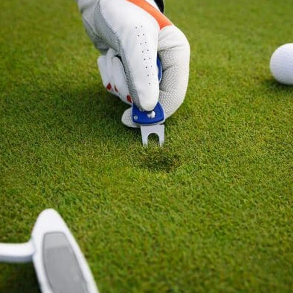 Golf Ball Marker Repairer Foldable Pitch magnetic mark Divot Repair Blade Tool - image 4 of 4