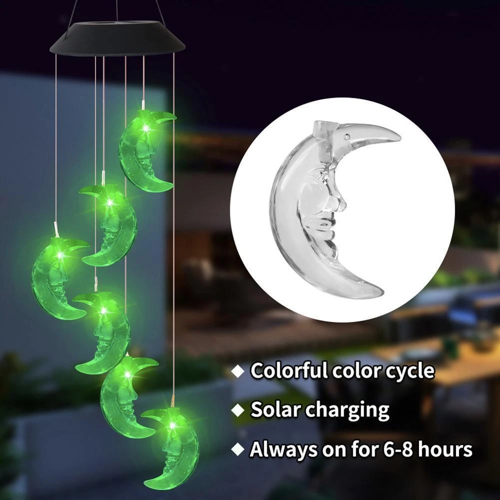 Star and outlet moon solar lights
