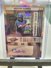 Dustin Harris Prospect Ticket Ice 11/23 2022 Panini Contenders Optic Auto