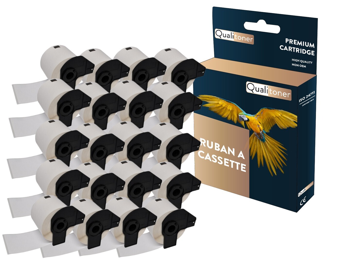 Rouleau DK11208 de grande qualité pour imprimante Brother en format 38x90 mm