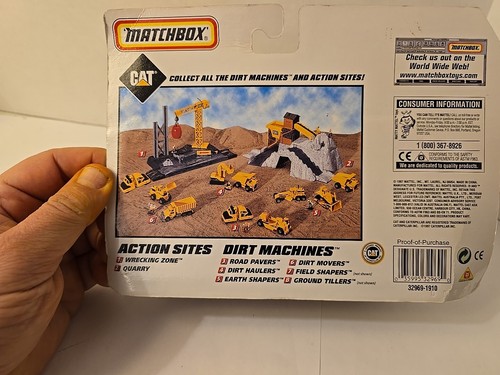 Matchbox Dirt Machines Cat. Road Grader And Bulldozer In Original Box - Picture 13 of 14