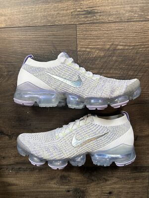 Brand New Nike Air VaporMax Flyknit Barely Volt White Purple