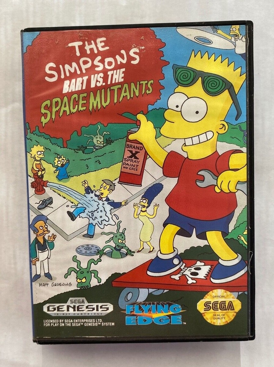 Simpsons: Bart vs. The Space Mutants (Sega Genesis, 1992) W