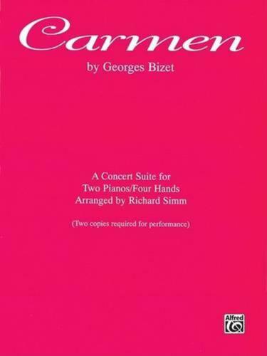 Carmen: A Concert Suite for Two Pianos/Four Hands by Georges Bizet (English) Pap - 第 1/1 張圖片