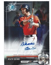 2017 Bowman Chrome Prospects Autographs #CPA-HQ Heath Quinn Giants Auto
