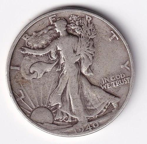 1940 P Walking Liberty Half Dollar 90% Silver  #145