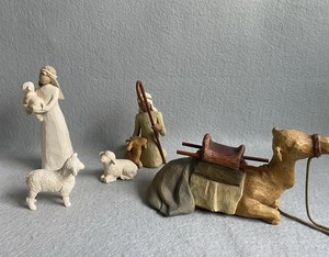 Willow Tree Demdaco Nativity Pieces Shepherd Angel Camel Sheep Lambs Susan Lordi