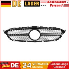 Kühlergrill Diamant passt für Mercedes-Benz C-Klasse W205 C205 15–18 Schwarz