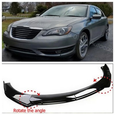 For Chrysler 200 300 Glossy Black Front Bumper Lip Spoiler Splitter Body Kit US
