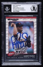 BAS 2001 Donruss The Rookies Albert Pujols #R97 BGS Authentic Auto 04k8