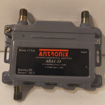 Antronix Advanced Residential Amplifier ARA1-15 Power 12 Vdc Remote/RF 