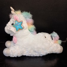 FAO Schwarz Glow Brights Plush Toy 15  Unicorn LED Lights with Sounds NWT
