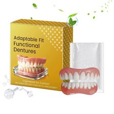 Adaptable Fit Functional Dentures,Full Dentures, Moldable False Teeth Replacemet