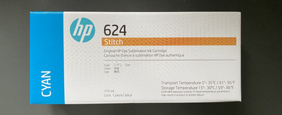 Original HP 624 Stitch Dye Sublimationstinte - CYAN 775ML - INKL. MWST - VERPACKT 04/2026