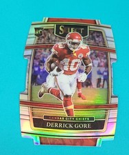2021 Select Silver Prizm Die Cut RC #84 Derrick Gore Chiefs FOOTBALL Card o