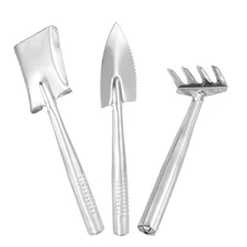 3pcs Mini Garden Plant Tool Set Stainless Steel Succulent Gardening Hand Tools
