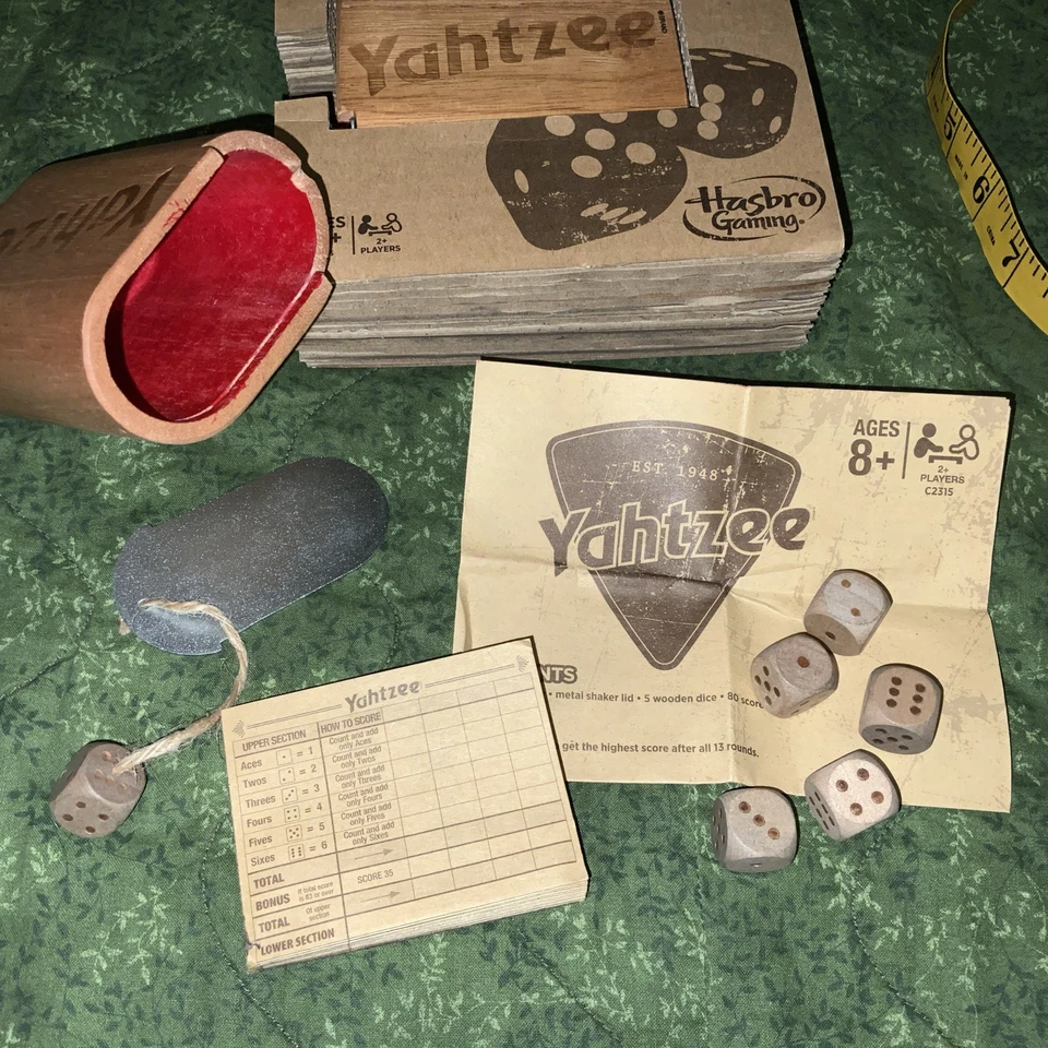 Yahtzee Wooden Edition - Travel - Dice Game -NIB - Image 4 of 4