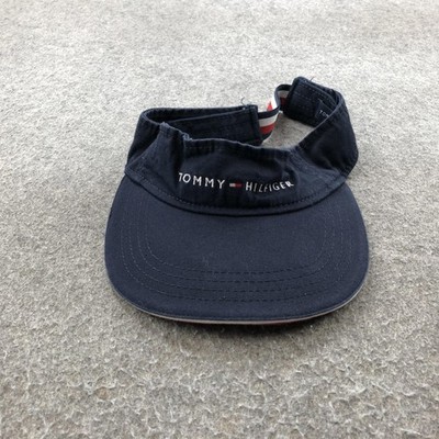 Tommy Hilfiger Hat Visor Strap Back Mens One Size Navy Red Embroidered Logo