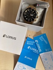 Seiko Lorus Men's Watch 45mm Case Quartz Battery from Japan