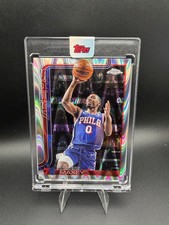 2025-26 Topps Chrome Tyrese Maxey RayWave Refractor #185 76ers