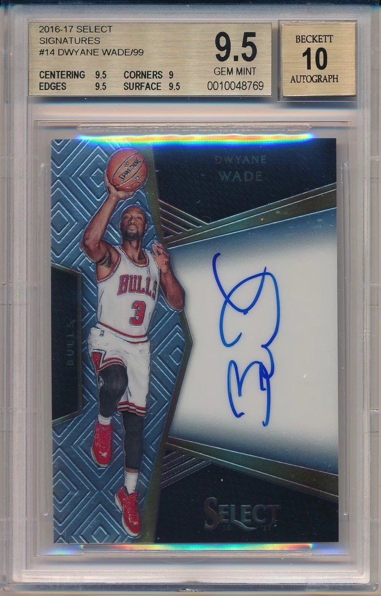 Dwyane Wade 10 Graded Basketball Autographed Sports Trading Cards