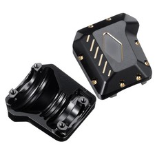 TRX4 Brass Diff Cover 2PCS Front  Rear Axles Housing Cover Differential Cover T