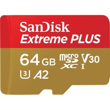 SanDisk Extreme PLUS 64GB 170 MBs Class 10 U3 microSDXC Card ELITE Speed