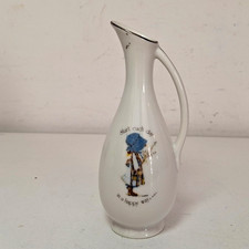 Holly Hobbie Vintage Mini Porcelain or Bud Vase, 1976, 5-1/2", Start Each Day