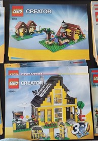 Lego Creator 3 in 1 Manuals Lot-31104-31050-31065-31026-31116-31108-31025-31048+